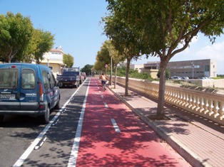 Implantacin de una red de carril bici en Ciutadella de Menorca